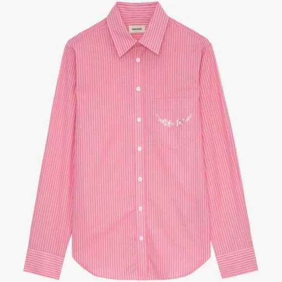 Zadig & Voltaire Taskiz Diamanté "Peace & Love" Shirt – Size L - Picture 6 of 8